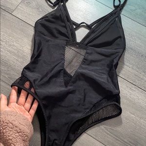 iHeartRaves Bodysuit/Swimsuit Net Mesh NEVER WORN